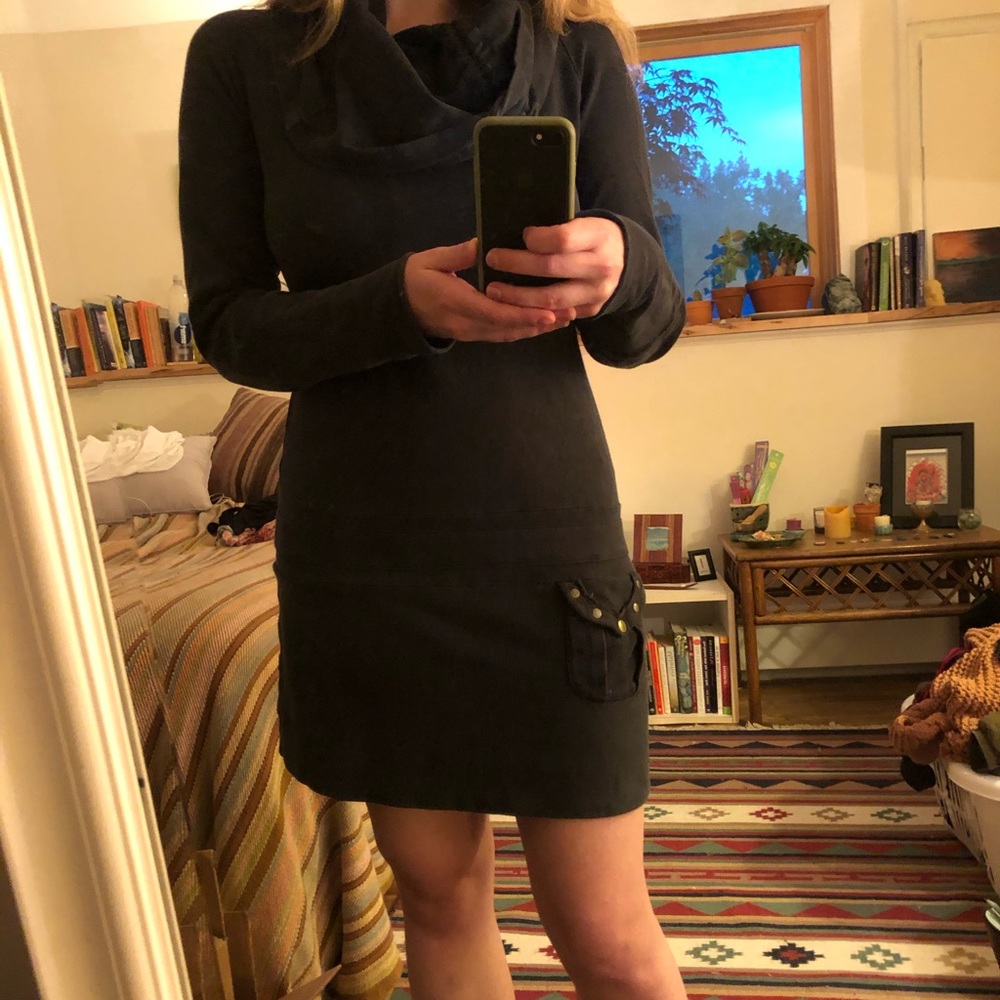 Long-sleeve Turtleneck Dress